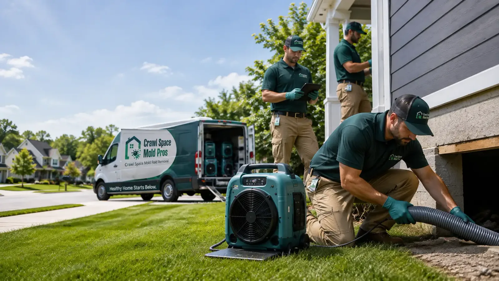 Crawl Space Mold Removal in Darien, WI